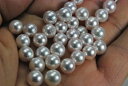 あこや　真珠　6．5−　8mm　セミ　ホワイト　ピンク　ナチュラルカラー　グレー　材料