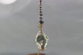 SV　ペンダント　 淡水　真珠　芥子 16x24mm　　pgd　 　532P15May16　　 ポイント5倍