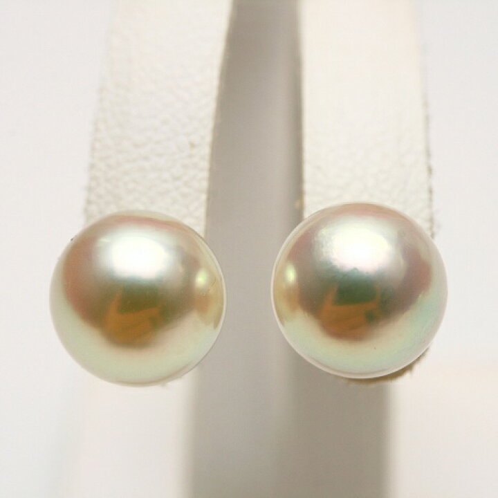 楽天市場】アコヤ真珠パールピアス 9.0-9.5mm 無調色 ホワイトピンク 