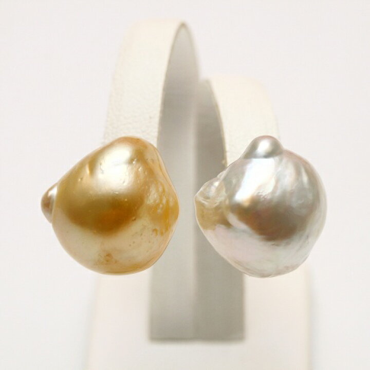 楽天市場】南洋白蝶真珠パールピアス 15mm マルチカラー K18製 : 真珠 