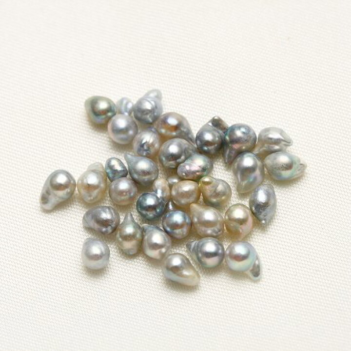 アコヤ真珠パールルース 20ピース 3.0-5.0mm ナチュラルカラー かわいく