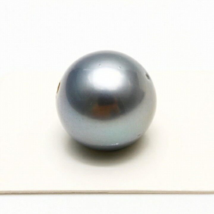 楽天市場】タヒチ黒蝶真珠パールルース 両穴 16mm ブルーグレーカラー 