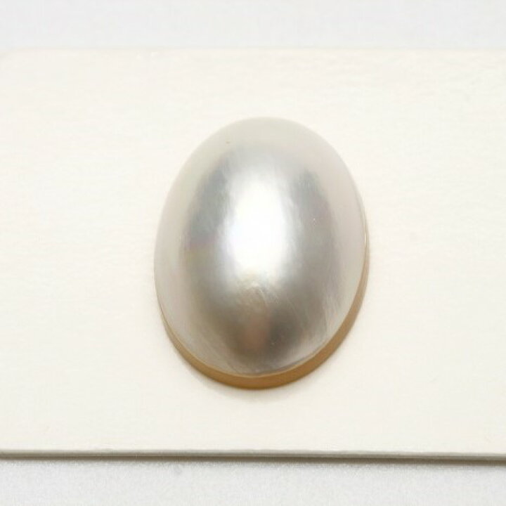 楽天市場】マベ真珠パールルース 片穴 19×14mm ホワイトピンクカラー 