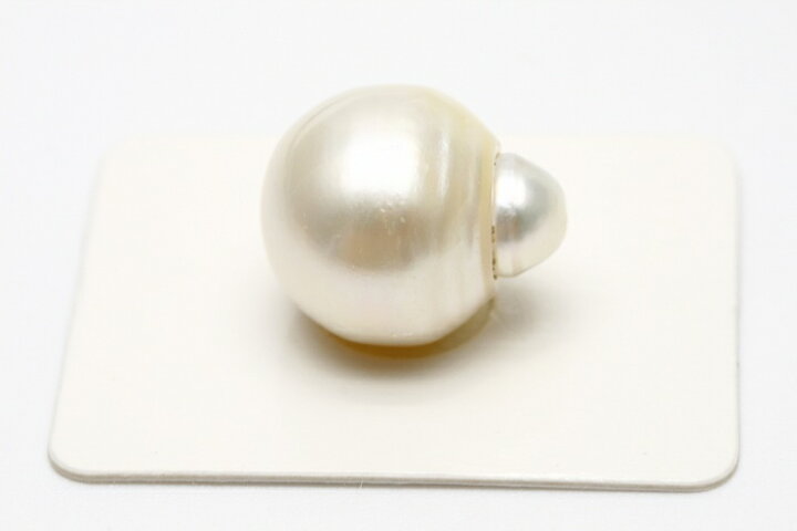 楽天市場】南洋白蝶真珠パールルース 両穴 17×15mm ホワイトカラー 