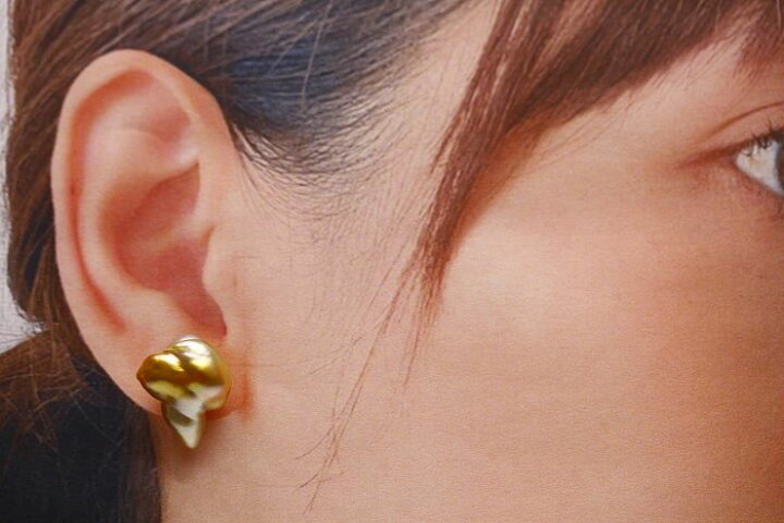 楽天市場】南洋白蝶真珠パールピアス ケシ シングルデザイン 18×15mm 