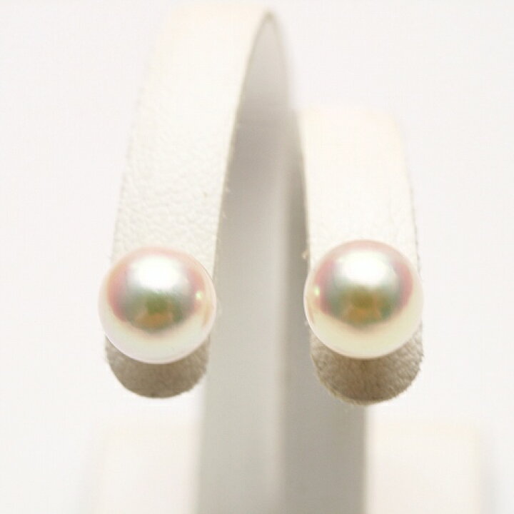 楽天市場】アコヤ真珠パールピアス 7.0-7.5mm ホワイトピンクグリーン 