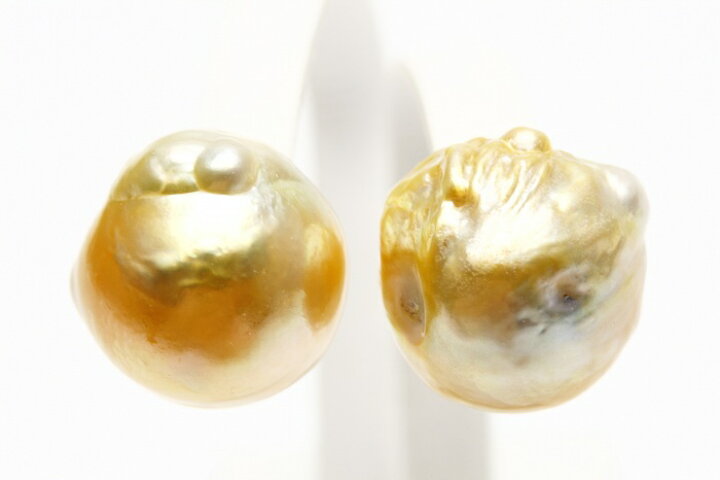 楽天市場】南洋白蝶真珠パールピアス 17×16mm ナチュラルゴールド  
