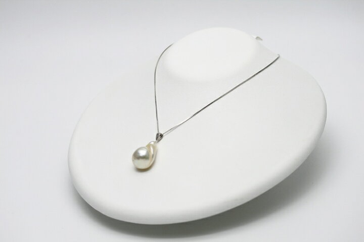 楽天市場】南洋白蝶真珠パールペンダントトップ 22×14mm ホワイト 