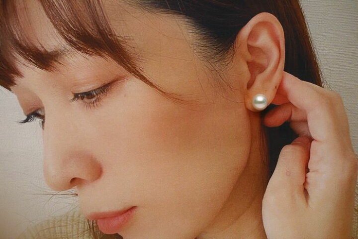 楽天市場】アコヤ真珠パールピアス 9.0-9.5mm ホワイトピンクグリーン
