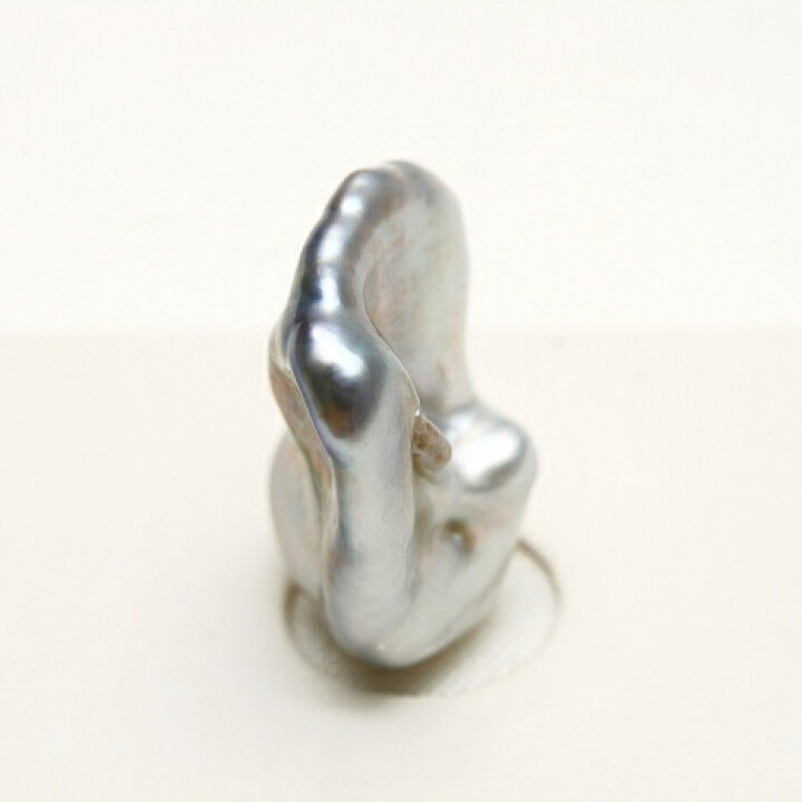 楽天市場】タヒチ黒蝶真珠パールルース ケシ 両穴 17×14mm グレー 