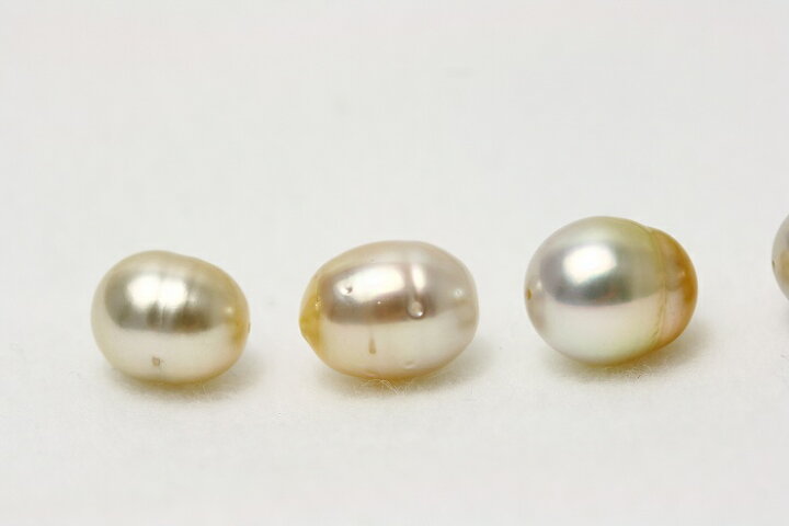楽天市場】南洋白蝶真珠パールルース 両穴 5ピース 10-9mm ナチュラル 