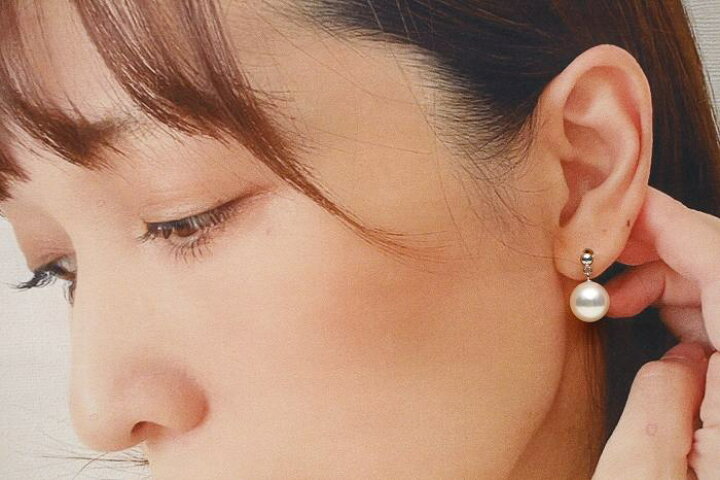 楽天市場】アコヤ真珠パールピアス 9.0-9.5mm ホワイトピンクグリーン 