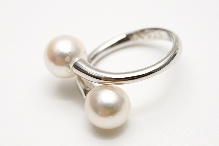 楽天市場】アコヤ真珠パールリング【指輪】 8.0-8.5mm ホワイトカラー