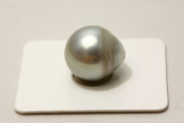 楽天市場】タヒチ黒蝶真珠パールルース 両穴 15×14mm グレーカラー 