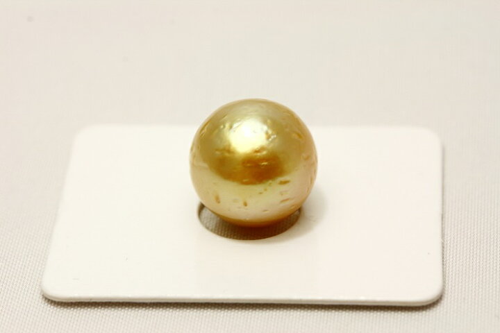 楽天市場】南洋白蝶真珠パールルース 12mm ナチュラルゴールドカラー 