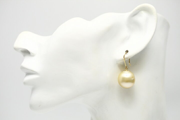 楽天市場】南洋白蝶真珠パールピアス シングルデザイン 15mm  