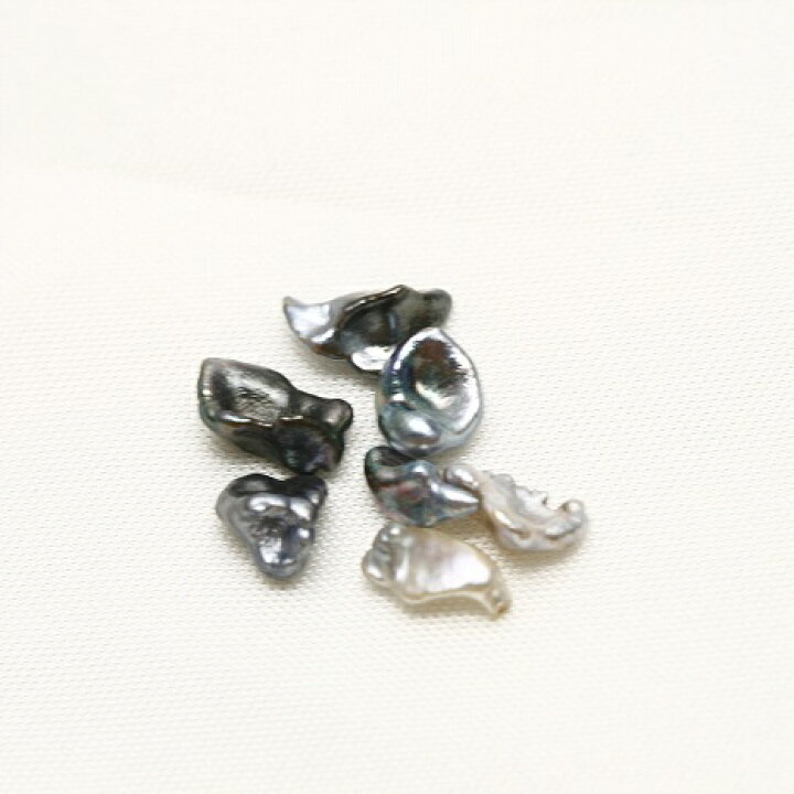 楽天市場】タヒチ黒蝶真珠パールルース ケシ 7ピース 3-6mm マルチ 