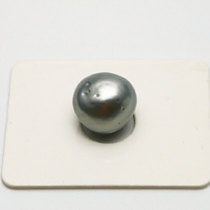 楽天市場】タヒチ黒蝶真珠パールルース ケシ 両穴 11mm ブルーカラー 