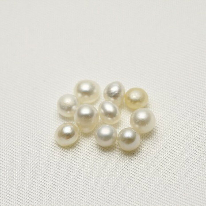 楽天市場】南洋白蝶真珠パールルース ケシ 10ピース 3mm ホワイト 