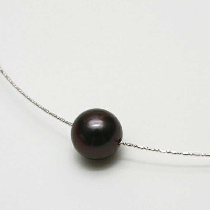 楽天市場】タヒチ黒蝶真珠パールスルーチェーンネックレス 10mm ピンク 