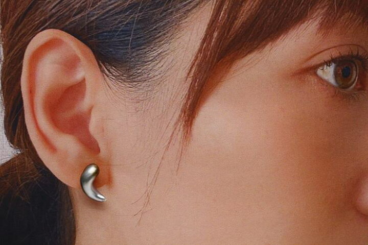 楽天市場】タヒチ黒蝶真珠パールピアス ケシ シングルデザイン 15×6mm 