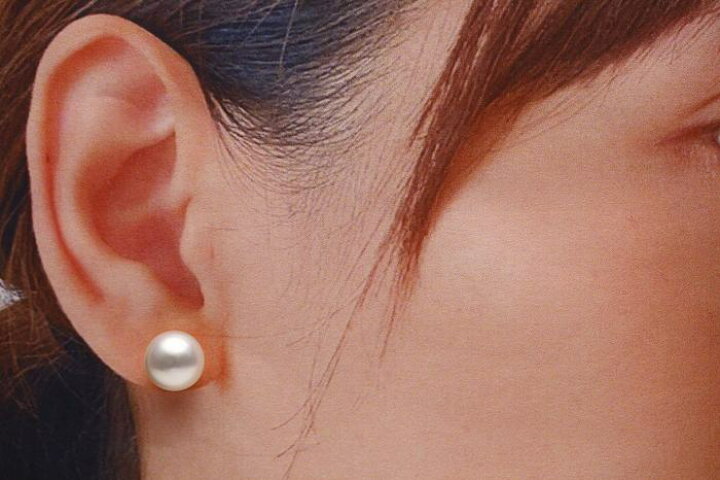 楽天市場】南洋白蝶真珠パールピアス 10mm マルチカラー K18製 : 真珠 