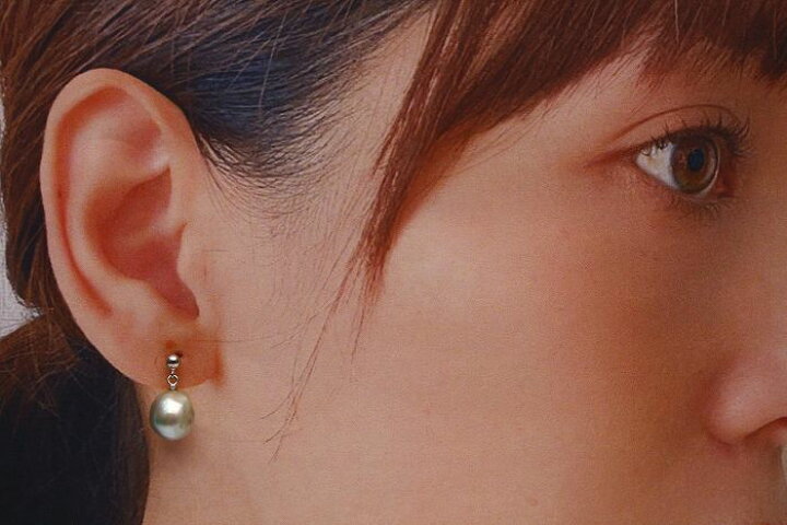 楽天市場】アコヤ真珠パールピアス 8.5-9.0mm ナチュラルカラー K14WG 
