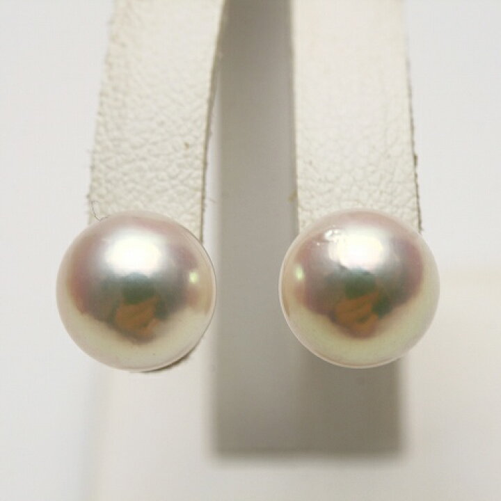 楽天市場】アコヤ真珠パールピアス 9.0-9.5mm ホワイトピンクグリーン 