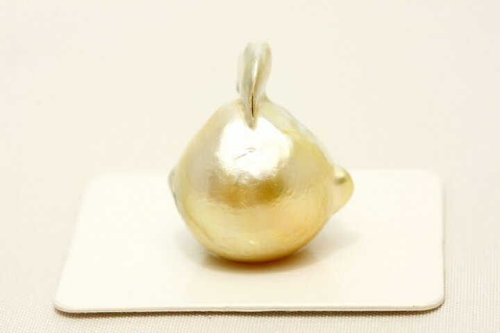 楽天市場】南洋白蝶真珠パールルース 22×16mm ナチュラルゴールド 