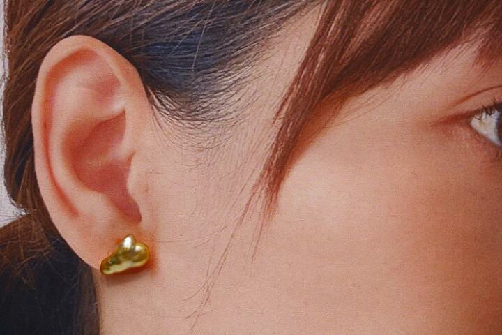 楽天市場】南洋白蝶真珠パールピアス ケシ 13×8mm ナチュラルゴールド 