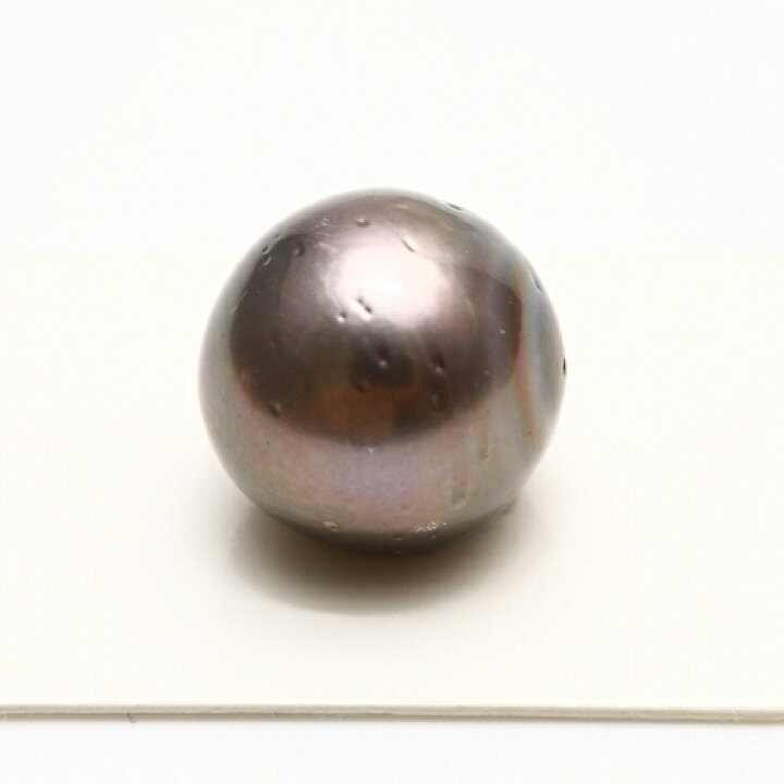 楽天市場】タヒチ黒蝶真珠パールルース 両穴 15mm ブラックグレー 
