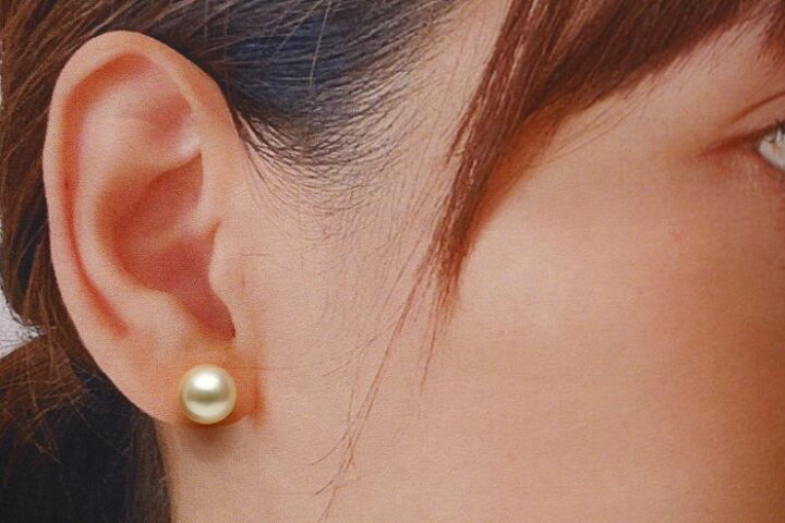 楽天市場】アコヤ真珠パールピアス 9.0-9.5mm 無調色 ホワイトピンク