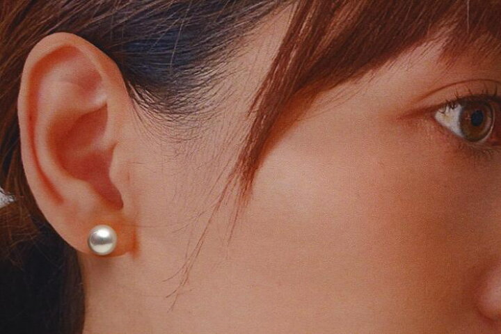 楽天市場】アコヤ真珠パールピアス 8.5-9.0mm 無調色 ナチュラルピンク 