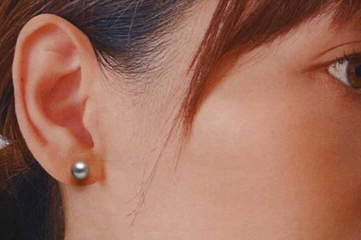 楽天市場】アコヤ真珠パールピアス 6.5-7.0mm ナチュラルカラー K14WG 