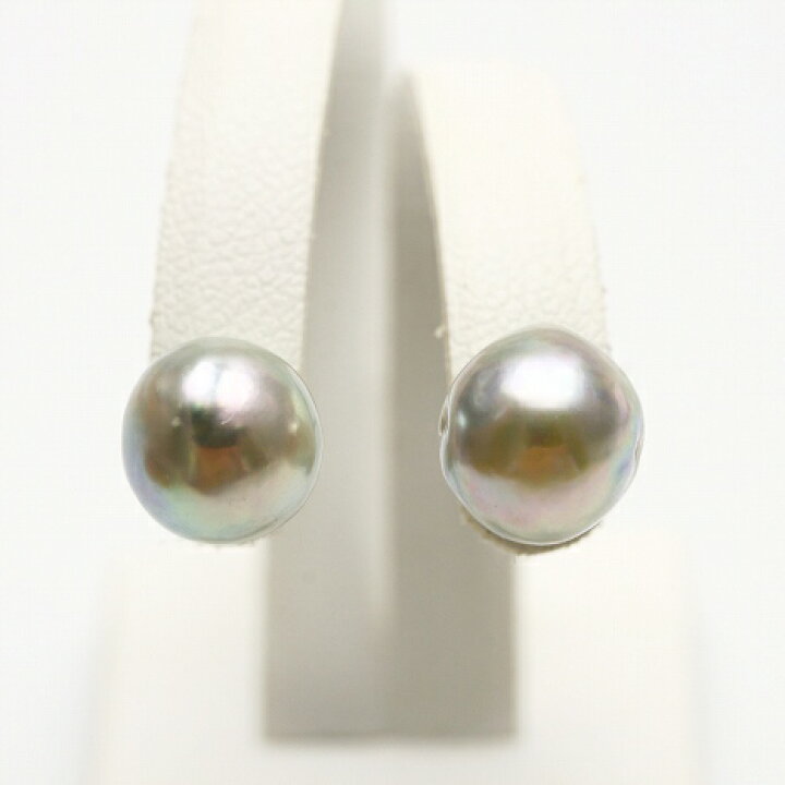 楽天市場】アコヤ真珠パールピアス 8.5-9.0mm ナチュラルカラー K14WG