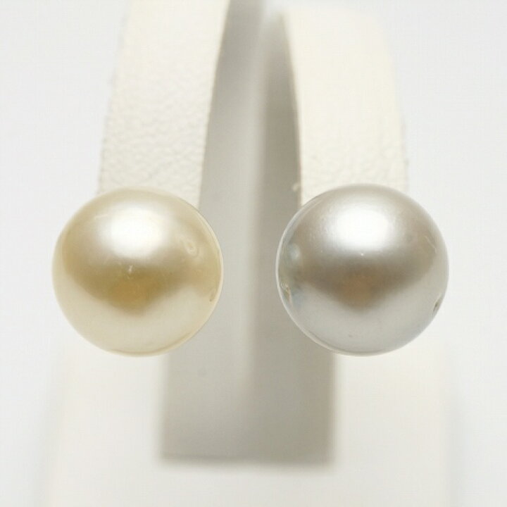楽天市場】南洋白蝶真珠パールピアス 10mm マルチカラー K14WG製 