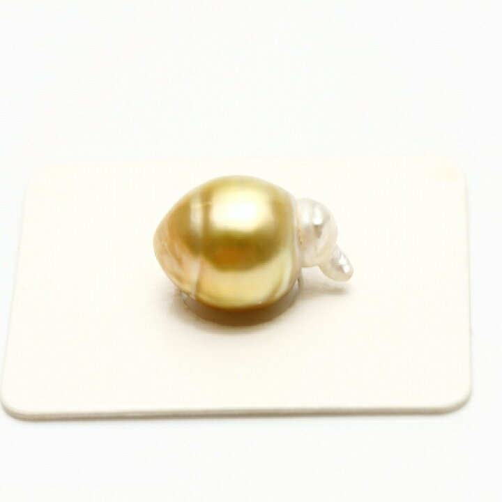 楽天市場】南洋白蝶真珠パールルース 両穴 15×11mm ナチュラルゴールド 