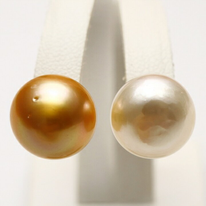 楽天市場】南洋白蝶真珠パールピアス 12mm マルチカラー K18製 : 真珠 