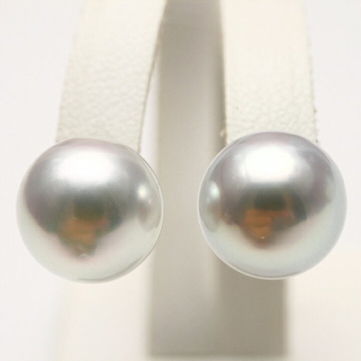 楽天市場】南洋白蝶真珠パールピアス 11mm ホワイトピンクカラー K14WG  