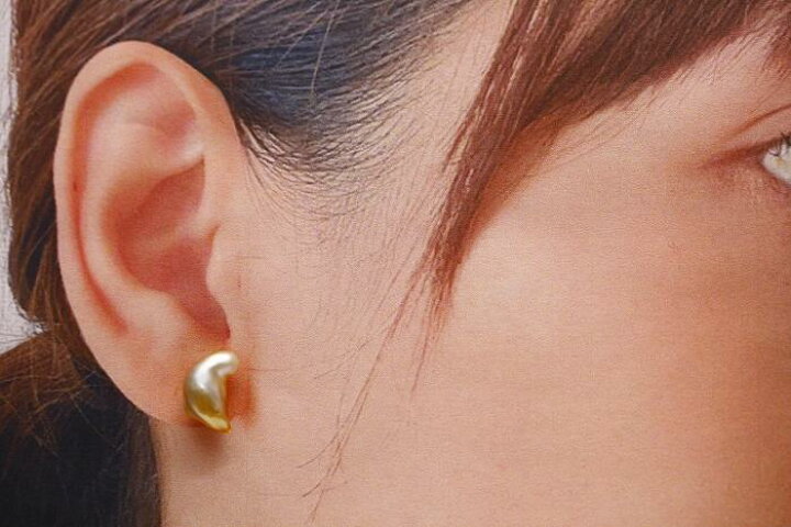 楽天市場】南洋白蝶真珠パールピアス ケシ シングルデザイン 12×8mm 
