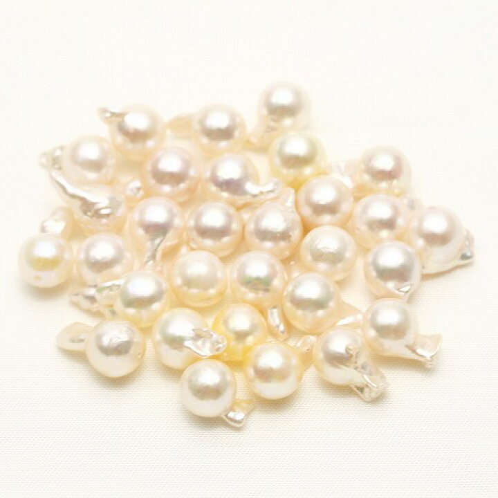 楽天市場】アコヤ真珠パールルース 両穴 30ピース 7.0-7.5mm マルチ 