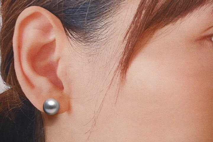 楽天市場】アコヤ真珠パールピアス シングルデザイン 9.5-10.0mm 