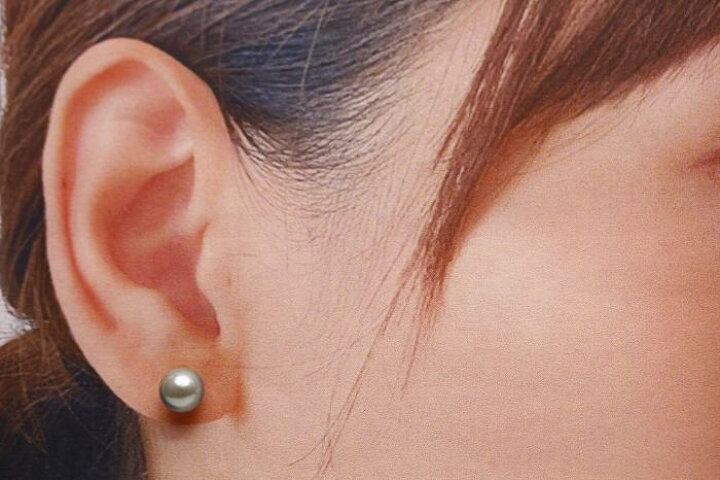 楽天市場】アコヤ真珠パールピアス 7.0-7.5mm マルチカラー K14WG製 