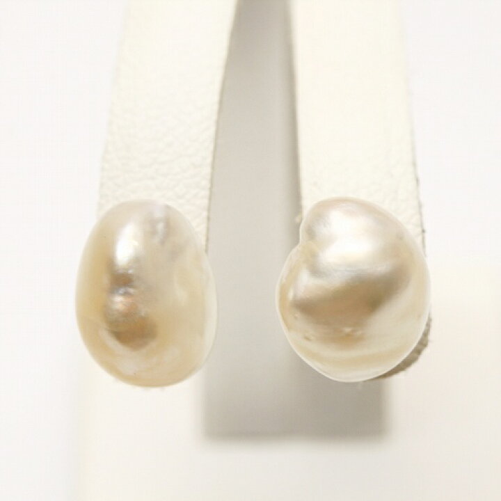 楽天市場】南洋白蝶真珠パールピアス ケシ 10×8mm ホワイトカラー 