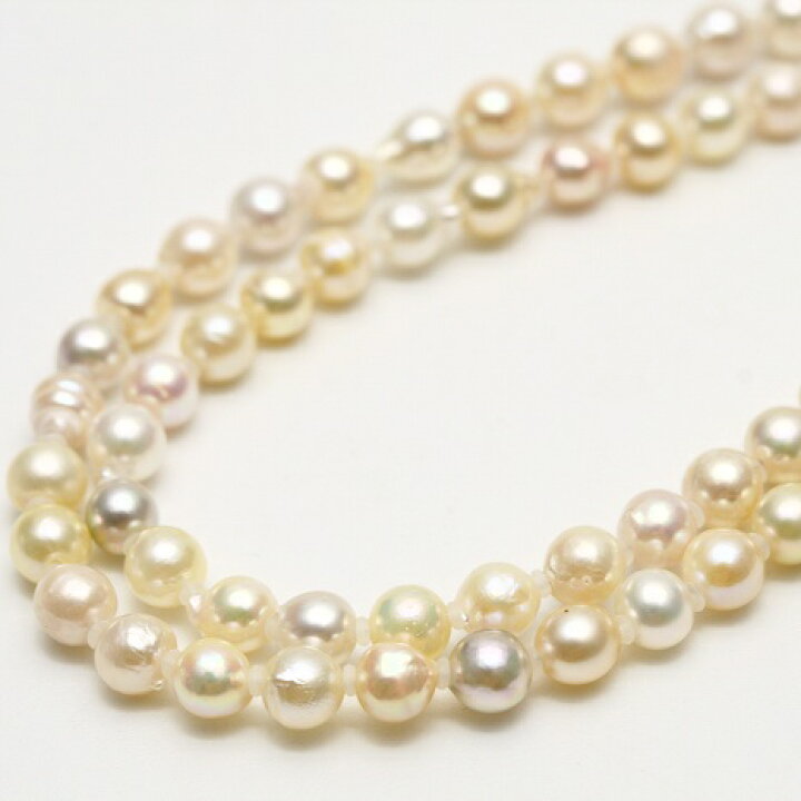 楽天市場】アコヤ真珠パールロングネックレス 4.5-5.0mm マルチカラー 
