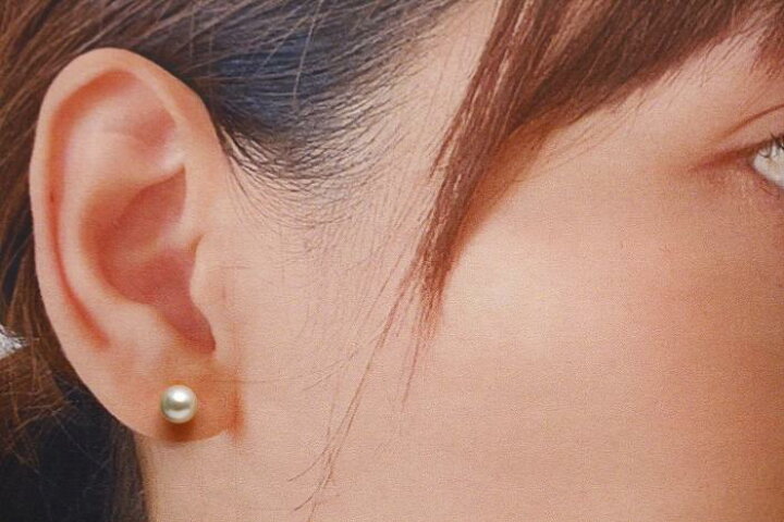 楽天市場】アコヤ真珠パールピアス 6.0-6.5mm ホワイトグリーンカラー 