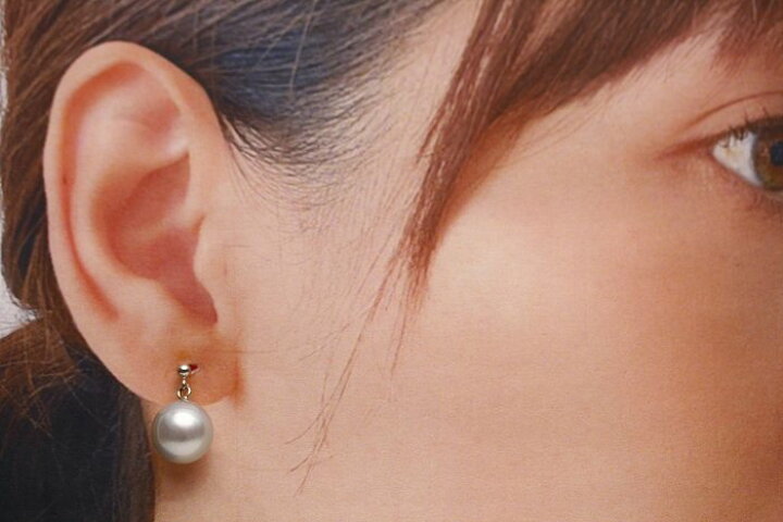 楽天市場】南洋白蝶真珠パールピアス 10mm ホワイトカラー 入学式 卒業 