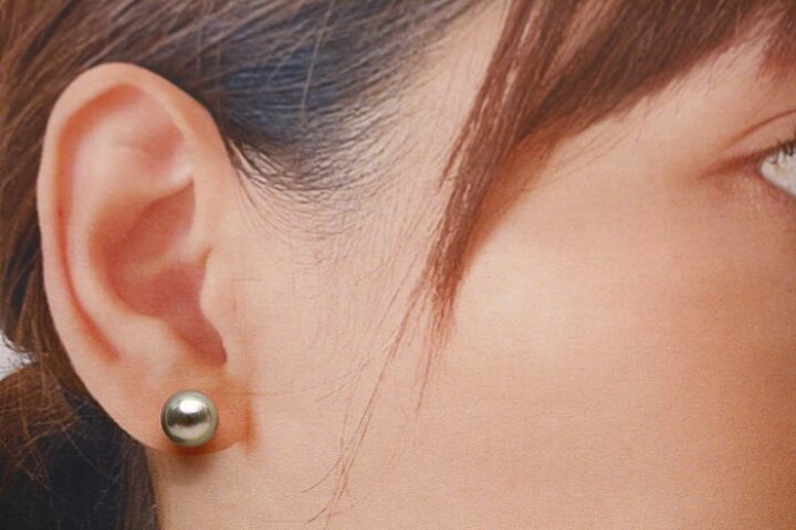 楽天市場】南洋白蝶/タヒチ黒蝶真珠パールピアス 9mm マルチカラー 
