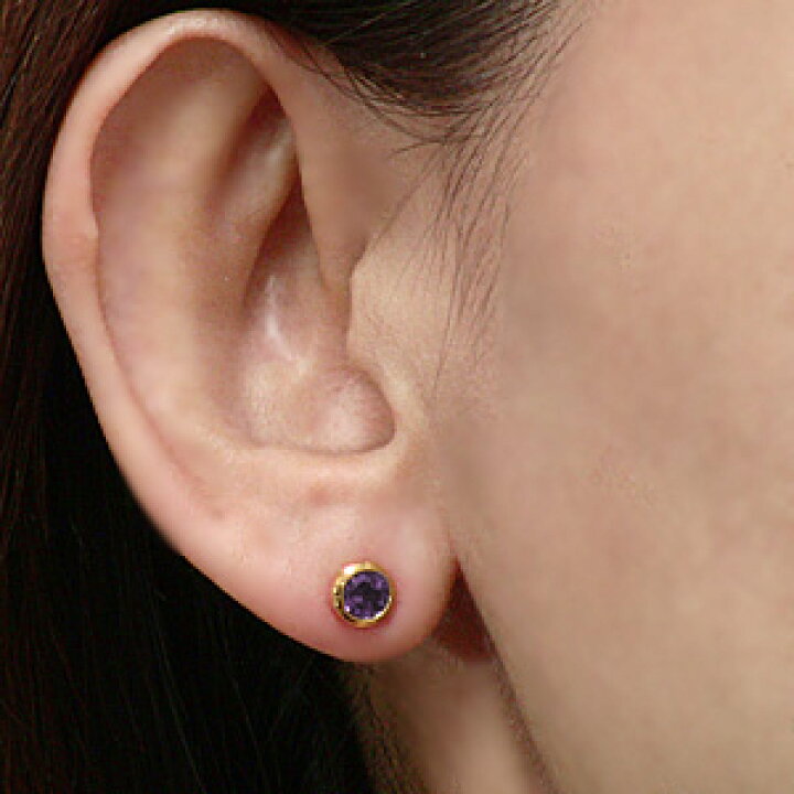 楽天市場】【10%OFF】アメジスト ピアス アメジストピアス 片耳ピアス 