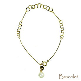 【ポイント10倍】パール ブレスレット ベビーパール 本真珠 あこや アコヤ k10 10金 10k イエローゴールド 送料無料 カジュアル 普段使い 人気 おすすめ プレゼント ギフト ジュエリー ブラックフライデー